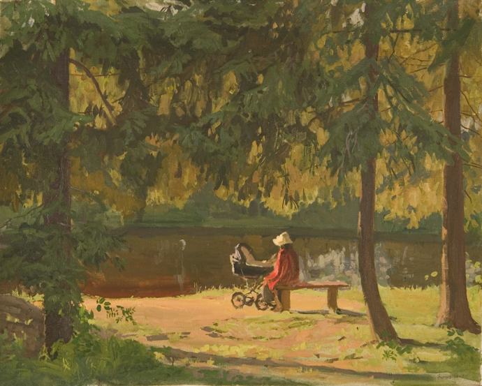 Near the Pond by Ilya Yatsenko