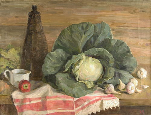 Still-life With an Old Bottle by Olga Belakovskaya