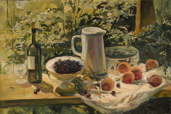 Berries and Peaches by Olga Belakovskaya