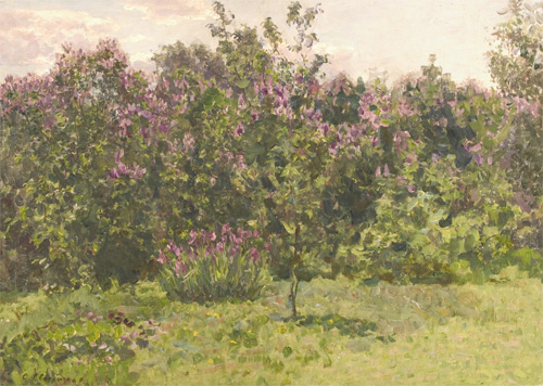 Blooming Lilacs by Olga G. Svetlechnaya