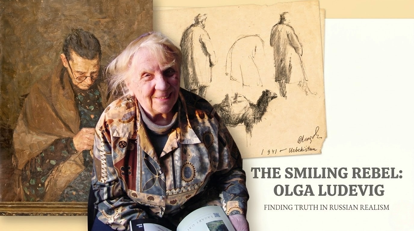 Olga Ludevig: The "Smiling Rebel" of Russian Realism & Soviet Era Art